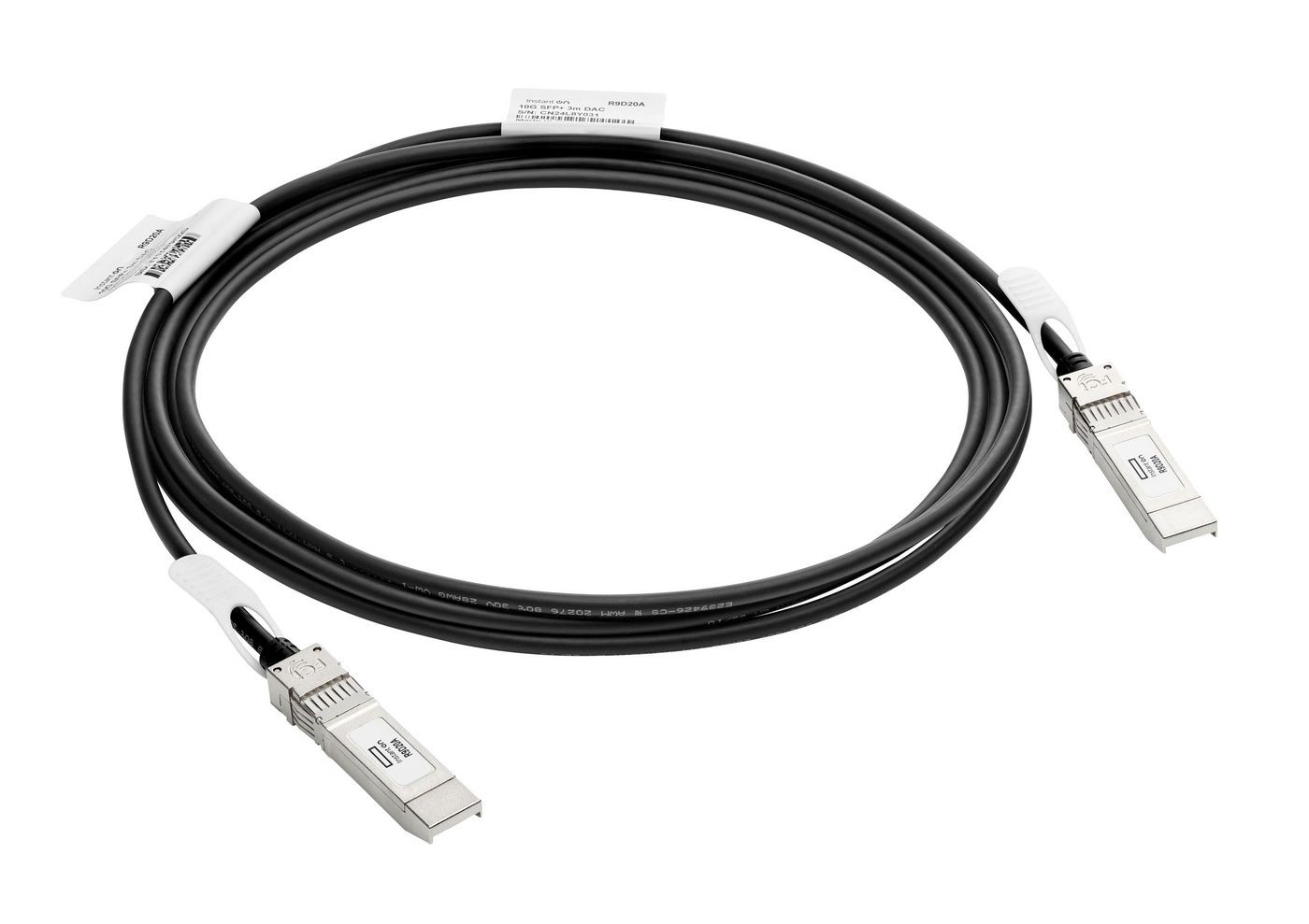 Hewlett Packard Enterprise J9283D 10G SFP+ to SFP+ 3m DAC Cable – Black