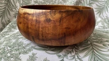 RARE! Dan DeLuz Signed Large Hawaiian Koa Wood Large Bowl.