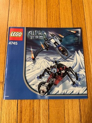 Lego Alpha Team Blue Eagle vs Snow Crawler (4745) Instruction Booklet Only