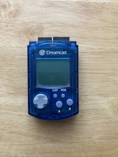 Sega Dreamcast Visual Memory Unit VMU Blue HKT 7000 Bison Sticker