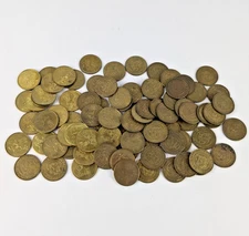 Lot of (84) Chuck E Cheese Arcade Tokens Circulated 1994 - 2015