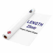 Tracing Paper Roll 25 Metres – 63/93/115gsm | 2" Core | Art, Drafting, Sewing