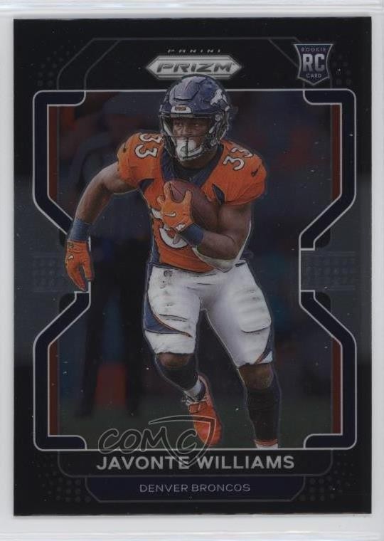 2021 Panini Chronicles Prizm Black Javonte Williams #PB-23 Rookie RC 10qd