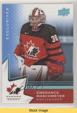 2020-21 Upper Deck Team Canada Juniors Blue Emerance Maschmeyer #80 READ hj3