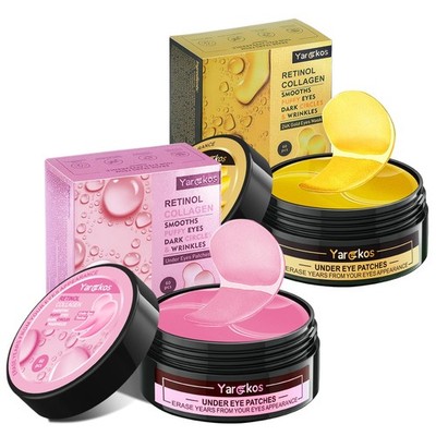 2 Stück Kollagen Hydrogel Anti Aging Augenmaske, 60 Pcs feuchtigkeitsspendend...