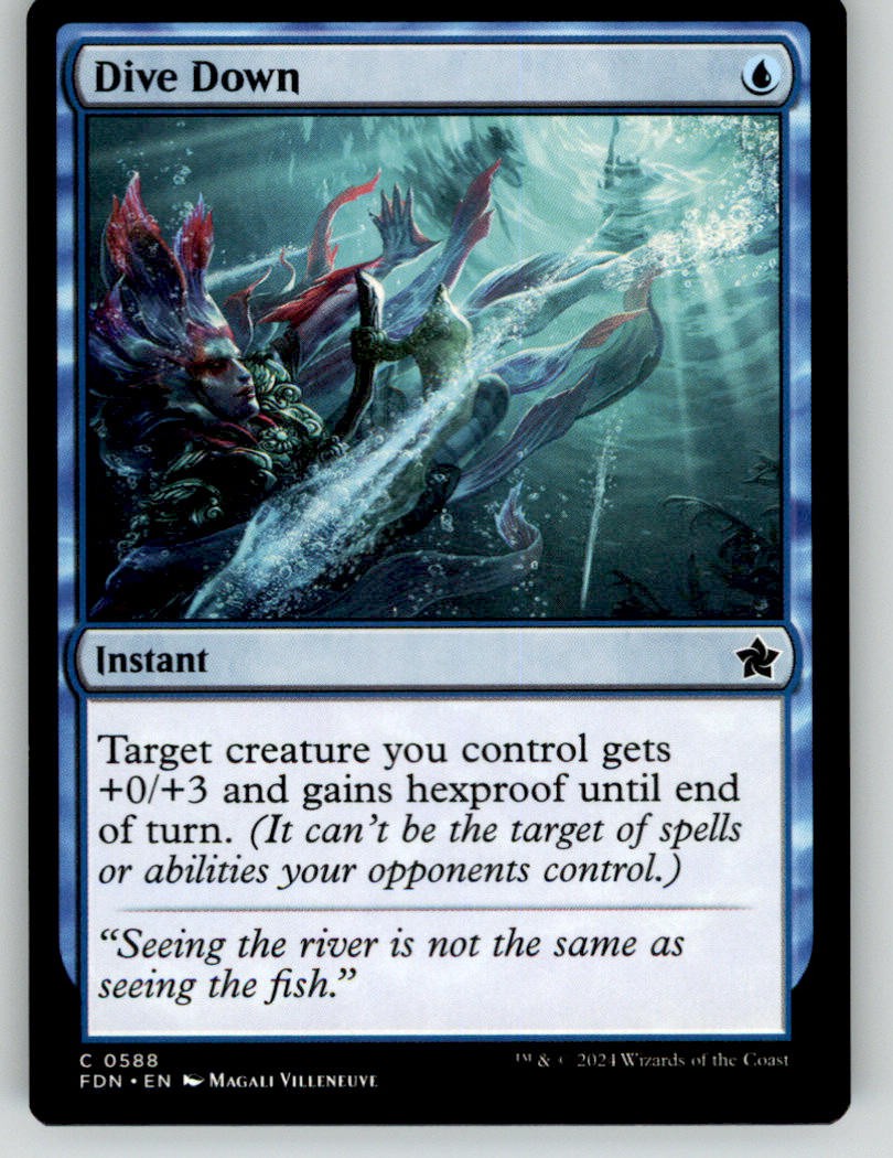 Dive Down 588 Common Foundations Magic: The Gathering Near Mint