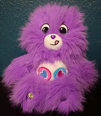 Open Bag Unused SHARE BEAR Purple Care Bears Super Fuzzies 13'' Blind Bag Plush