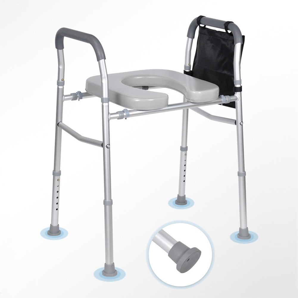Toilettensitzerhöhung mit Armlehnen 136 kg für Senioren ältere Menschen