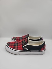 Vans Classic Slip-On Plaid Shoes Men's Size 7.5 Women's Size 9
