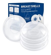 Babebay 4 Pack Breast Shells Milk Saver Nursing Cups Reusable for Breastfeeding