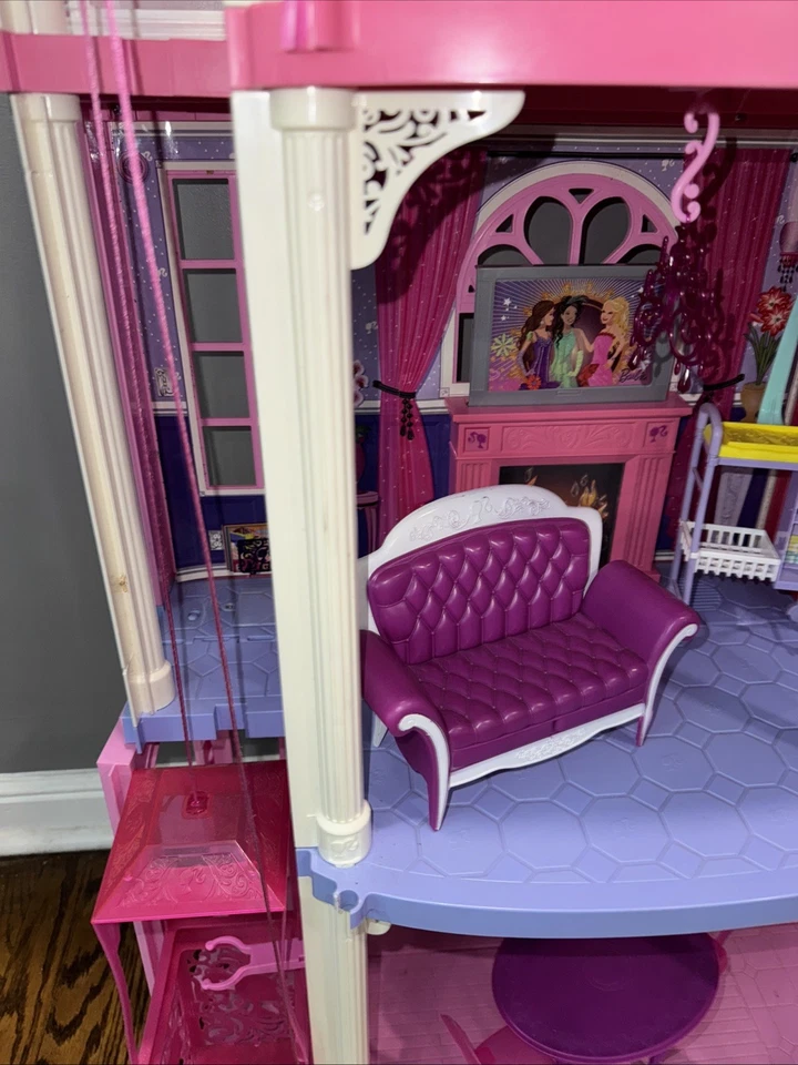 Mattel Barbie 3 Story Dream таунхаус как есть неполный проверенный местный звукосниматель - Изображение 4 из 4