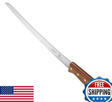Mercer Culinary Praxis 10" Wavy Edge Bread Knife w/Rosewood Handle