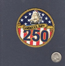 250th Anniversary US NAVY 1775 2025 Ship Squadron Patch