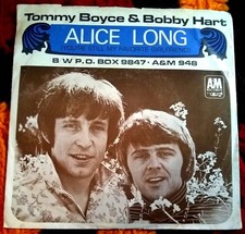 Tommy Boyce & Bobby Hart, Alice Long ~ 1968 A&M 45 +PS