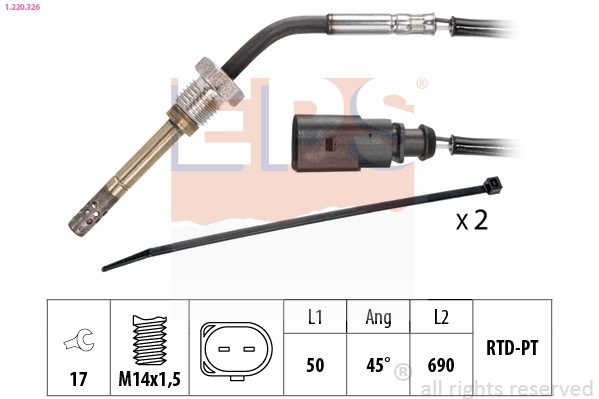 EPS Sensor Abgastemperatur 1.220.326 FüR Audi-image