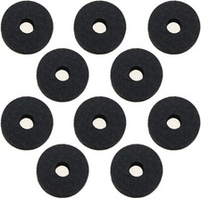 Cymbal Stand Felt Washers 10pcs Black Round Replacement for Drum
