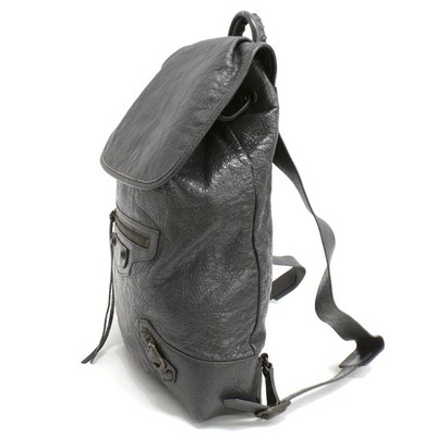 balenciaga traveller leather backpack Auth BALENCIAGA Classic Traveller 387285 Backpack Gray Leather Purse T10K
