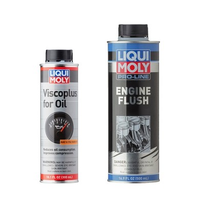 Liqui Moly Pro-Line Engine Flush and Viscoplus for Oil Additive Kit