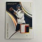Caleb Williams 2025 Panini Immaculate Patch Gold /10 Bears SH