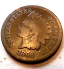 1866  Indian Head Penny - Better Date