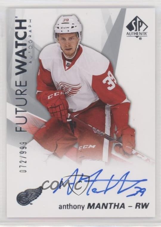 2016-17 SP Authentic Future Watch Auto 72/999 Anthony Mantha #124 Auto s0w