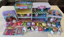 Squishmallows Squishville Huge Lot Playset Sweet Shop McDonalds Day Spa  Mall