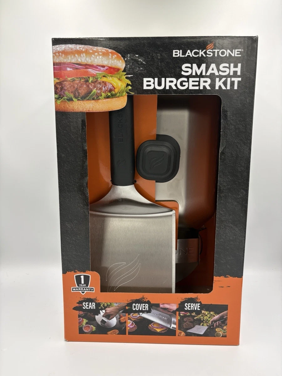 Blackstone Smash Burger Kit Prensa para Hamburguesas Basting Dome Espátula Juego de 3 Piezas