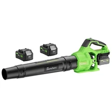 Leaf Blower Cordless with 2 x 4.0Ah Battery and Charger, 780CFM 260MPH Electr...