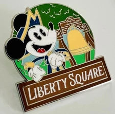 WDW Colonial Mickey Liberty Square Magic Kingdom Themed Lands  Disney Pin