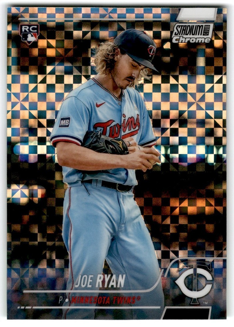 2022 Stadium Club Chrome X Fractor Joe Ryan Minnesota Twins #130