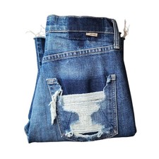 MOTHER The Tripper Weekender Fray Jeans in My Treat Distressed pockets size 26