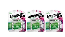 12 Energizer AA Rechargeable Batteries 