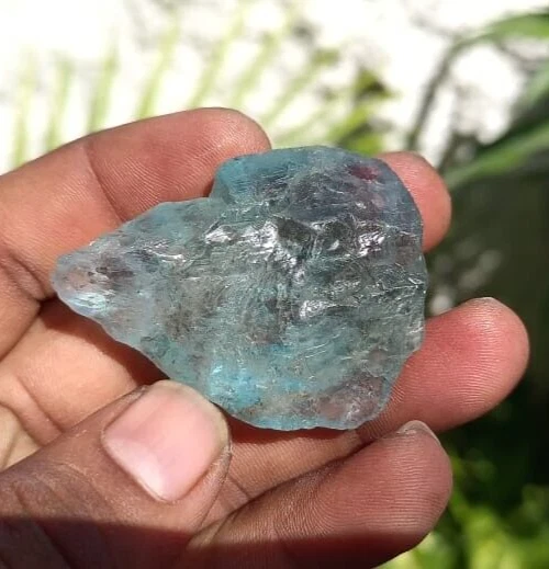 Piedras preciosas sueltas áspera aguamarina peso 136 cuidado 1 fotos tamaño 47X36X16 mm AF-68 Foto 4 de 4