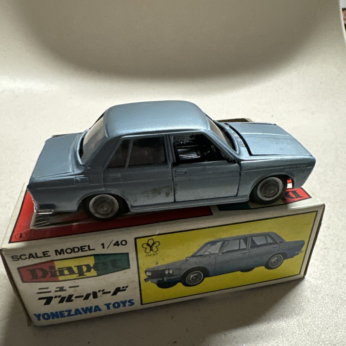 【送料無料ライン/39ショップ】 Diapet Yonezawa 226 Retro 1/40 Bluebird New D-171 Nissan ダイヤペット