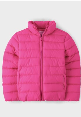 Girls Long Sleeve Puffer Jacket - PINK  NWT- Size 4