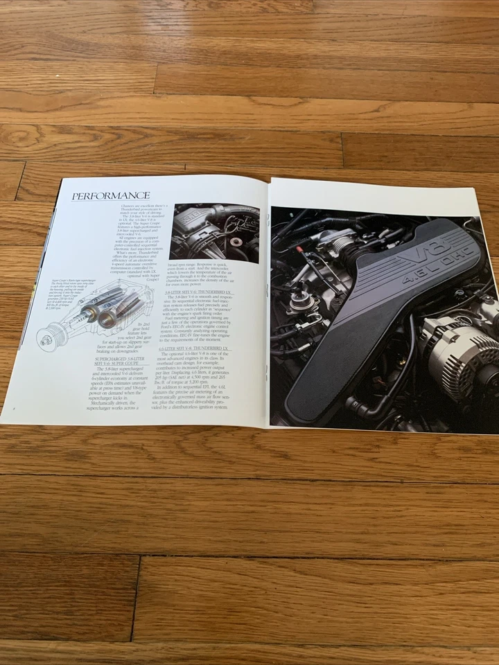1995 Ford Thunderbird Sales Dealer Spec Brochure OEM Free Shipping - Image 3 of 4