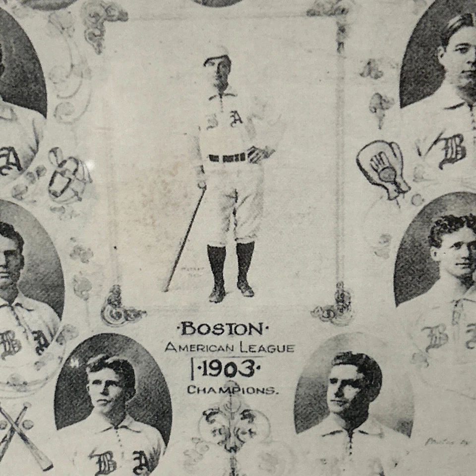 FRAMED 1903 BOSTON RED SOX VS. PITTSBURGH PIRATES WORLD SERIES POSTER 27”x20 1/2 - Image 4 of 4