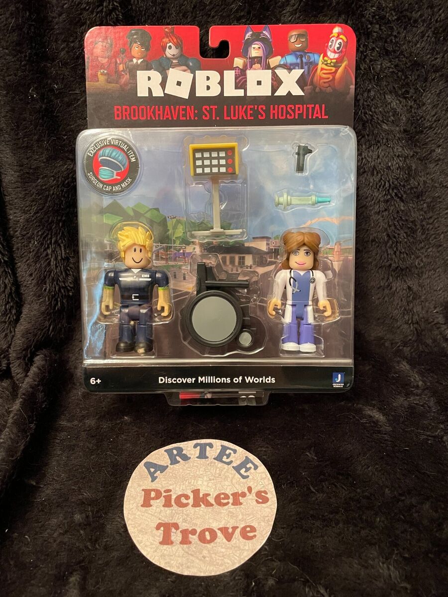 Jazwares Roblox Game Packs Brookhaven: St. Lukes Hospital Action Figure Set  2-Pack