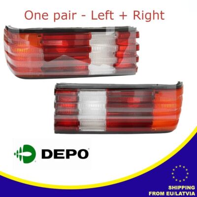Pair of Tail Lamp Units Left + Right Fits MERCEDES S-Class W126
