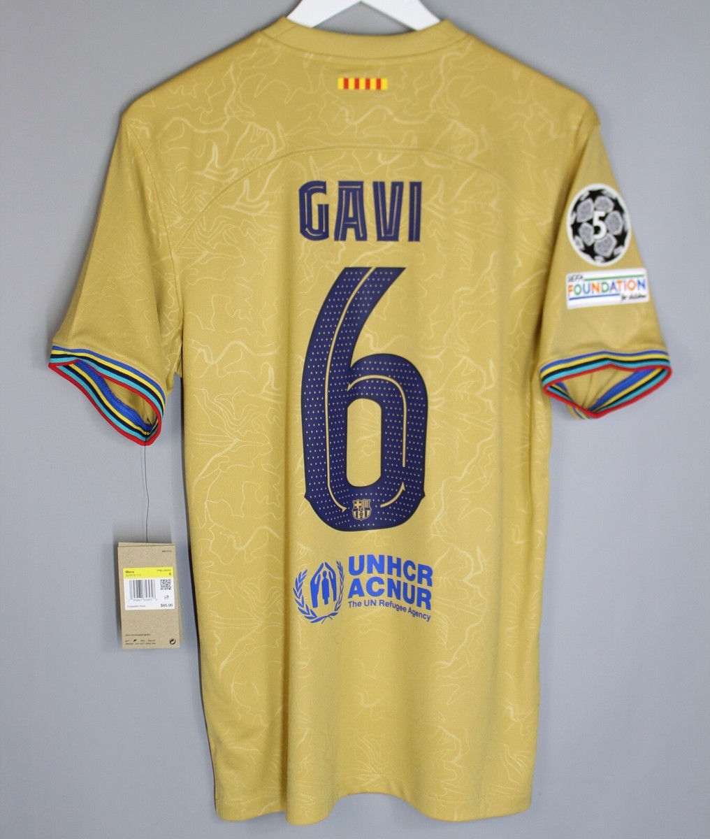 NWT BARCELONA SPAIN 2022 2023 AWAY FOOTBALL SHIRT JERSEY #6