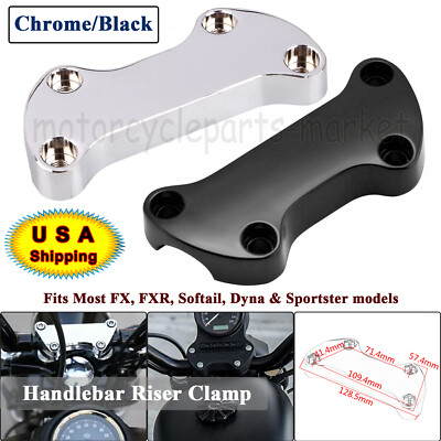 Handlebar Riser Top Clamp for Harley Dyna Low Rider Softail Sportster XLH883 FX