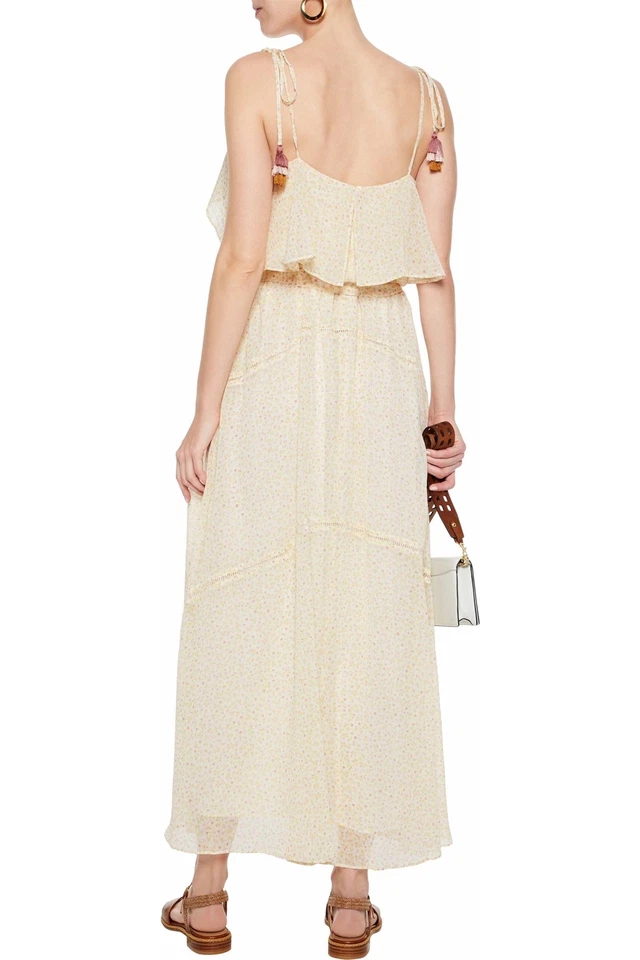 Rebecca Minkoff 158695 Women's Decklan Ruffled Floral Maxi Dress Sz. Medium - Image 2 of 3