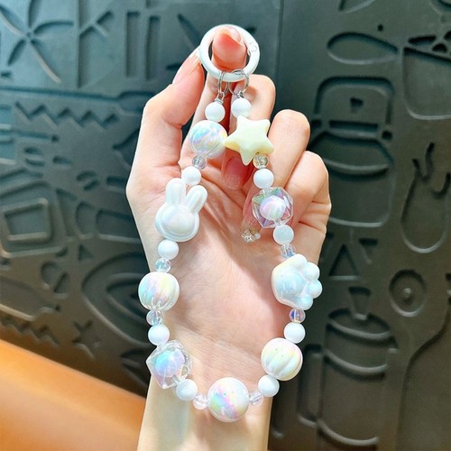 Acrylic Phone Charm Rope Bead Doll Bag Charm Pendant Sweet Hanging Ornament - Photo 11 sur 13