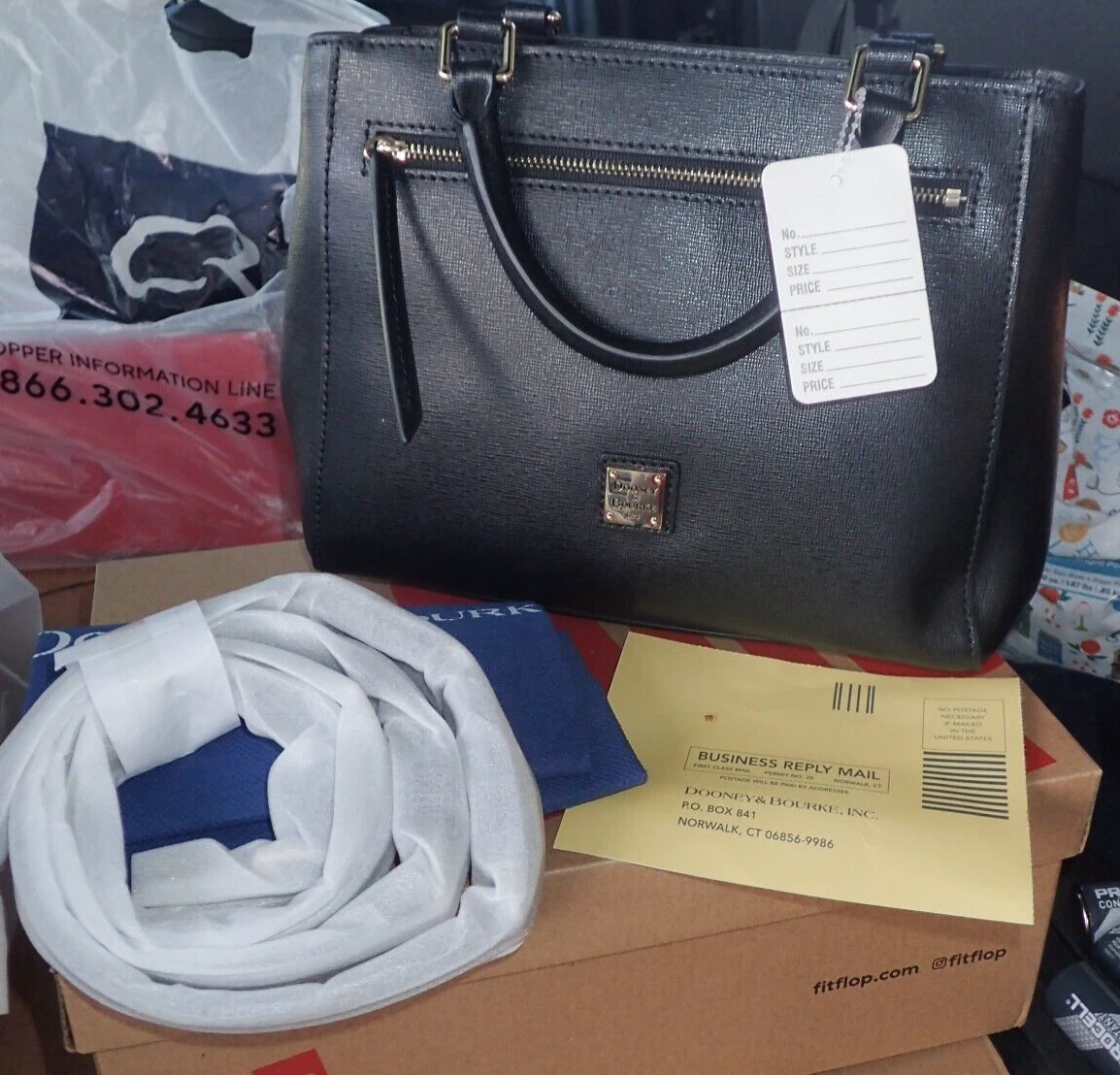 Saffiano Small Zip Satchel