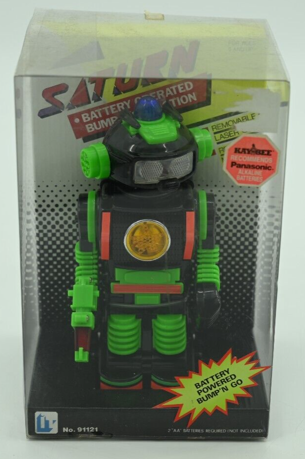 中古Saturn ロボット Vintage SATURN No 91121 Battery Operated Robot Green NEW in Box | eBay