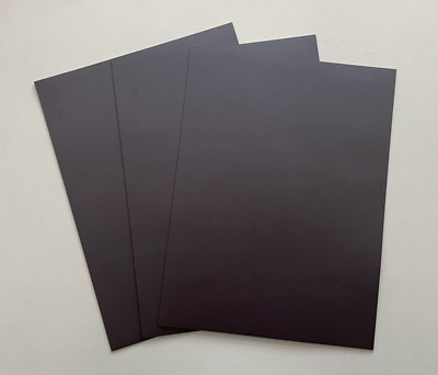 4 Stück Magnetplatten Magnetfolie, braun, 21x28cm, 1mm dick, sehr haftstark