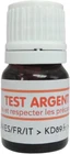 Reagent Bottle For Testing Silver. Metal Test - Glass Bottle With Spatula