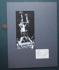 ABA Indiana Pacers Hall of Famer Mel Daniels VINTAGE Autograph & photo ++