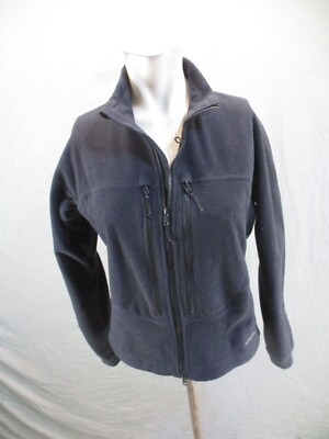 SOLSTICE Size M Womens BLK Full Zip Stand Collar Zip Pocket Athletic Jacket 107