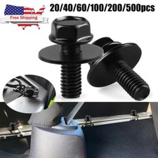 Car Body Bolts Screws M6-1.0x 16mm Long-10mm Hex-17mm Washer For Toyota Models